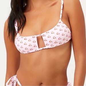 Frankie’s Bikinis NWT Willow bikini top XL strawberry baby berry